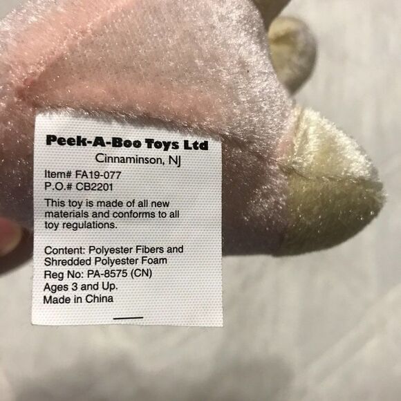 Peek A‎ Boo pink Lama 7 inch - Picture 4 of 4